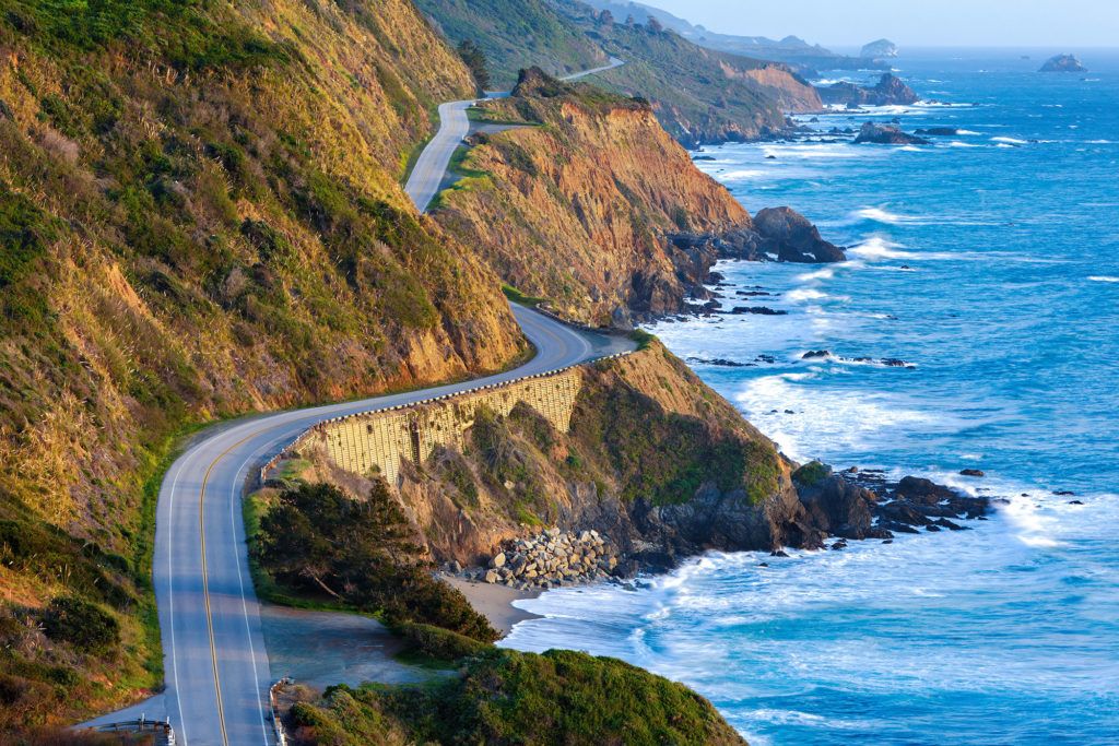 Pacific Coast Highway (Highway 1) at southern end 
